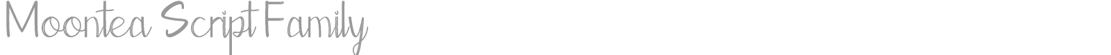 Moontea Family font preview